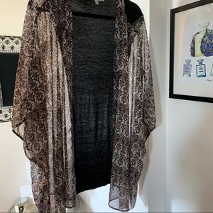 Daniel Rainn Plus Size Printed Kimono